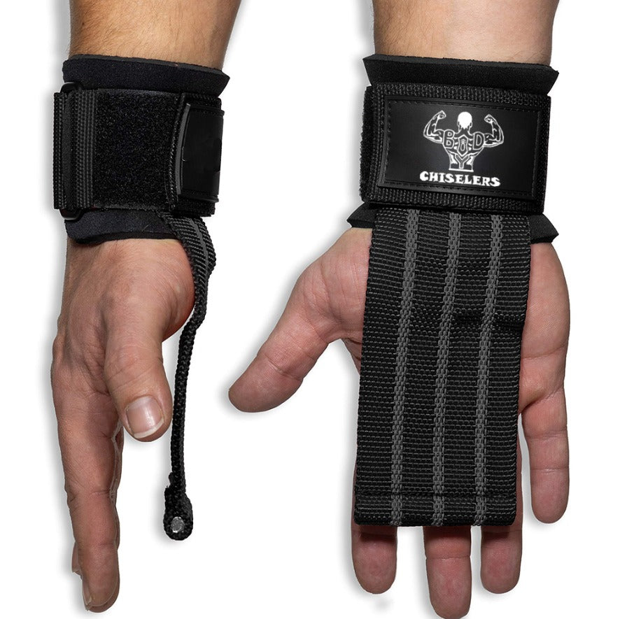 Powerlifting wrist straps – bodychiselers